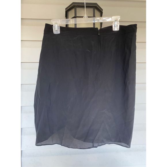 Derek Lam NWT Sarong Skirt in Black Italian 100% Silk, Size 8, MSRP $890 - Picture 6 of 10